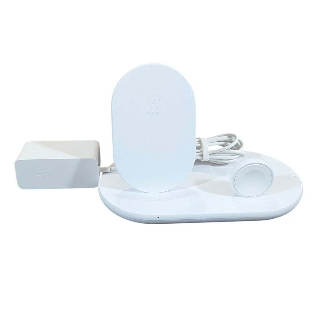 Bb4 Belkin 3-in-1 Wireless Charger Model WIZ001 for iPhone, Apple Watch, AirPods
